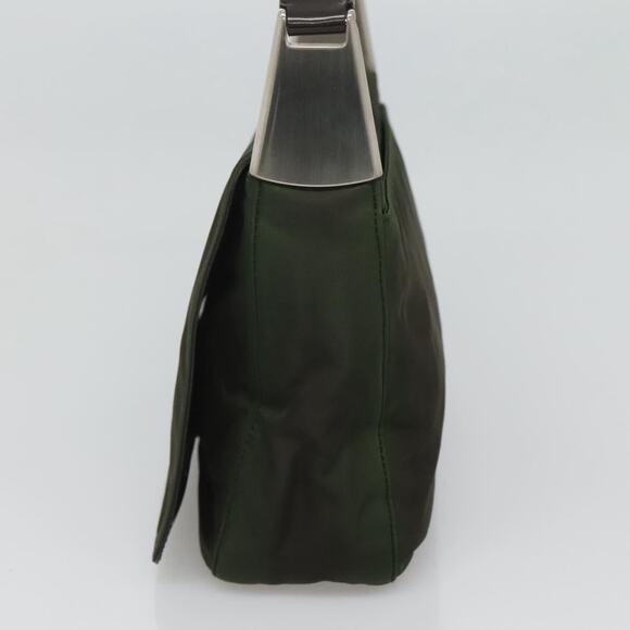 PRADA Shoulder Bag Nylon Khaki Silver - Picture 5 of 12